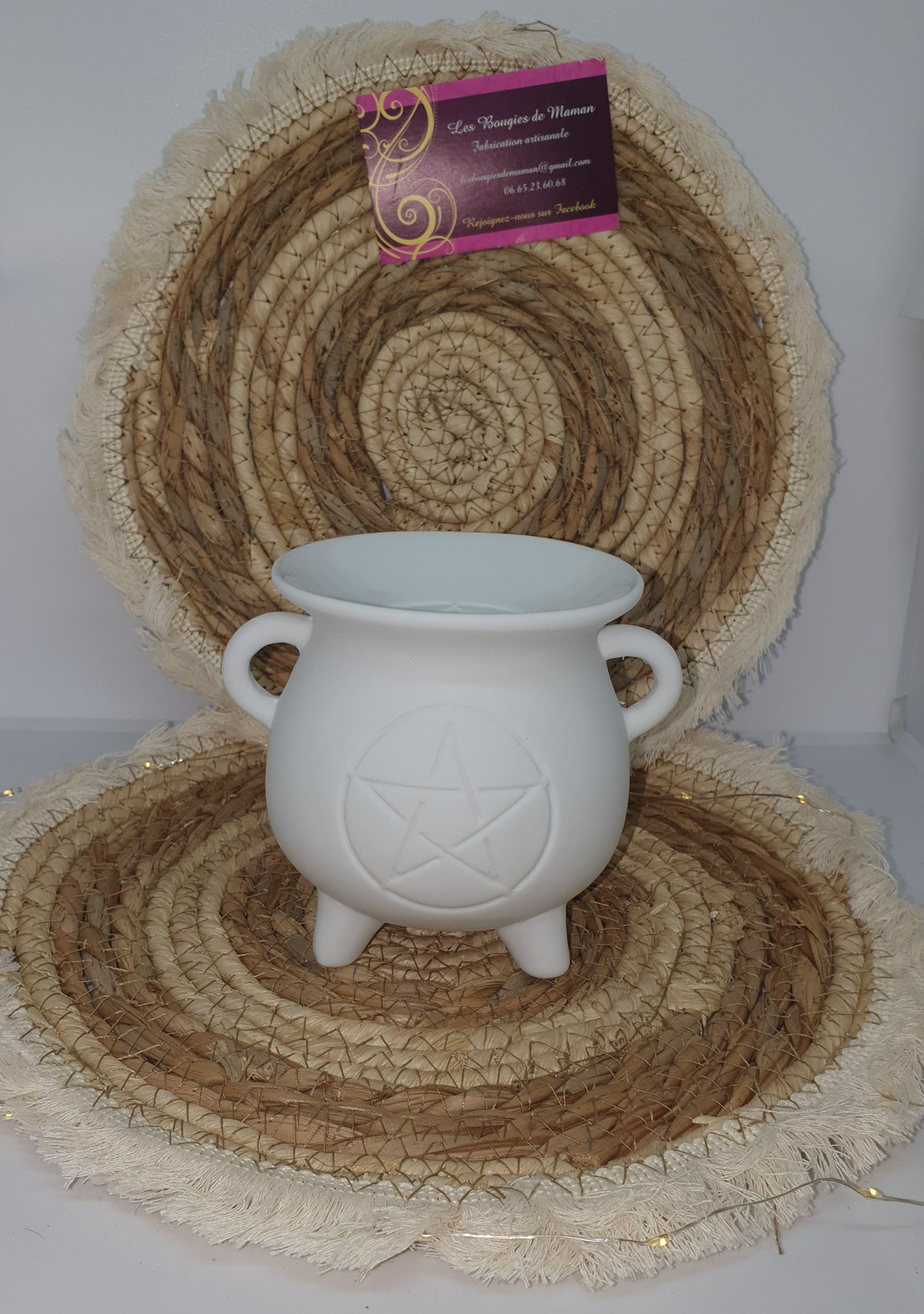 Brûleur pentagramme Blanc