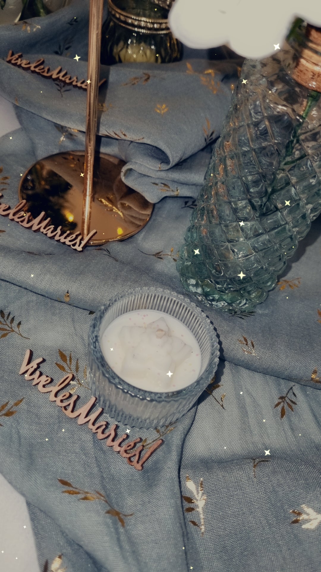 Bougie déco de table