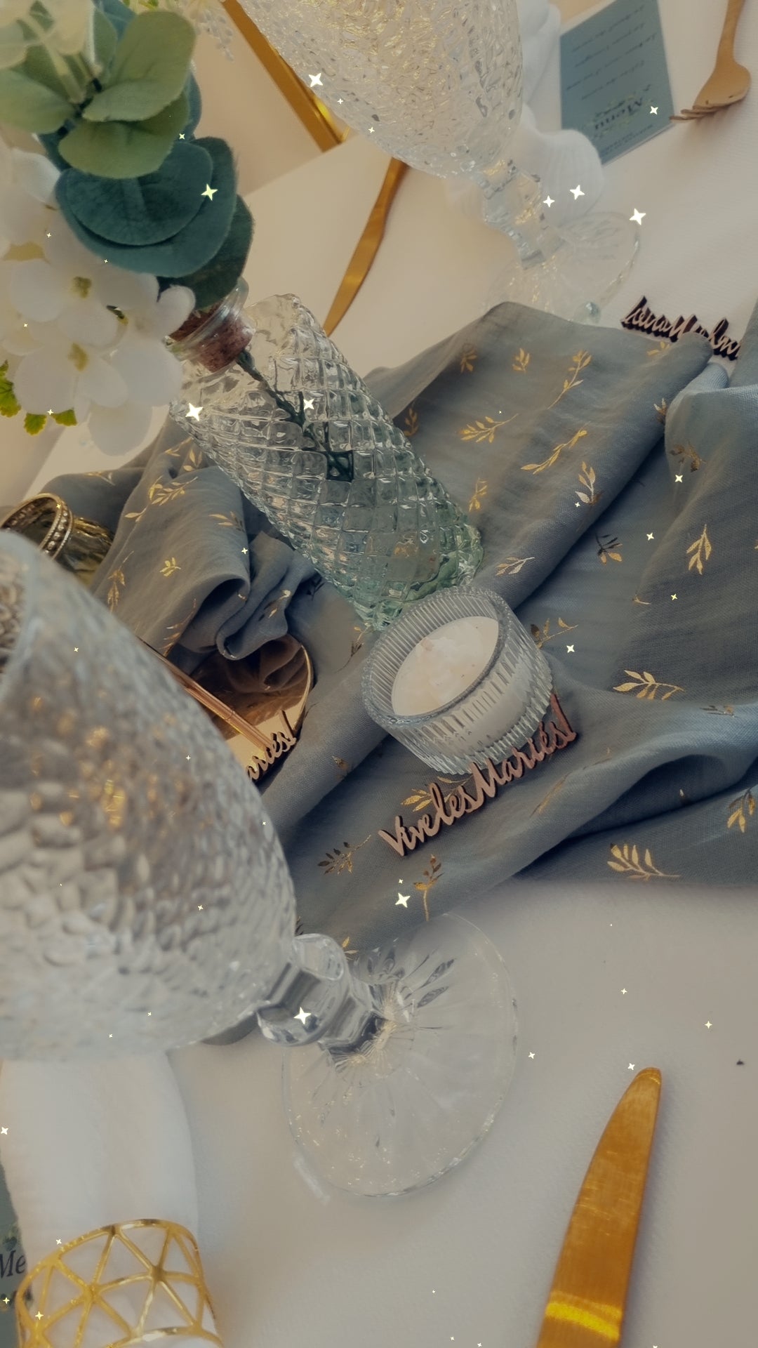 Bougie déco de table