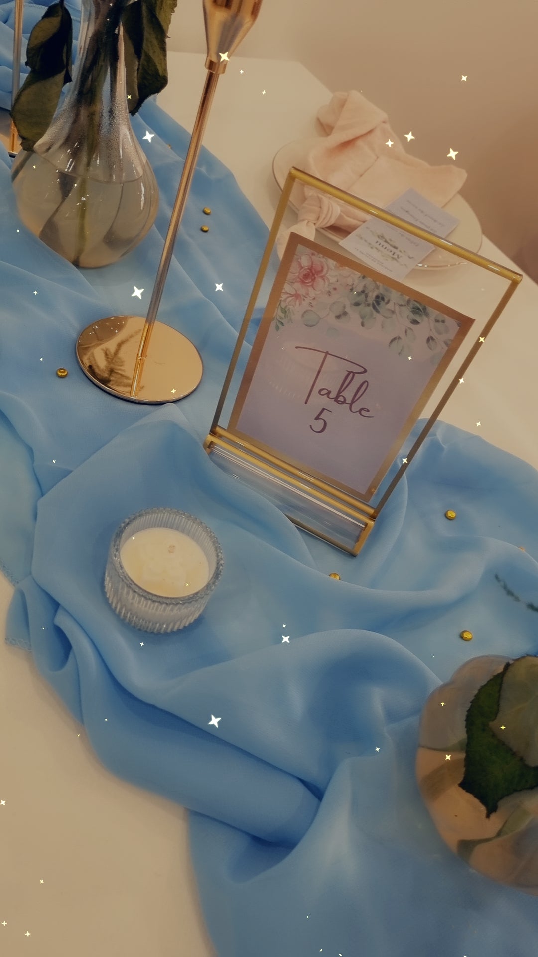 Bougie déco de table