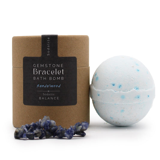Bombe de Bain avec Bracelet en Pierres Précieuses - Sodalite