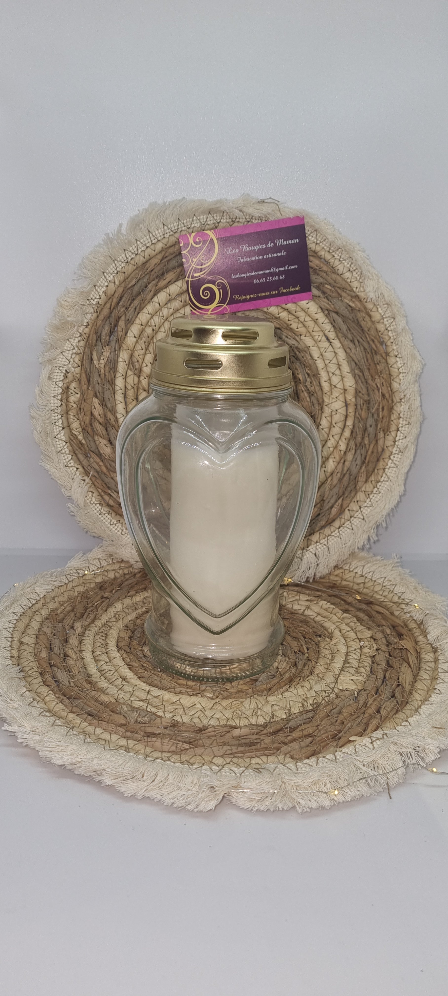 Grande bougie personnalisée avec bouchon en liège pour mariage Grande bougie personnalisée avec bouchon en liège pour mariage